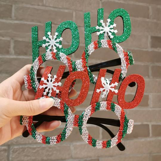 Children's Christmas Party Antler Decorative Glasses