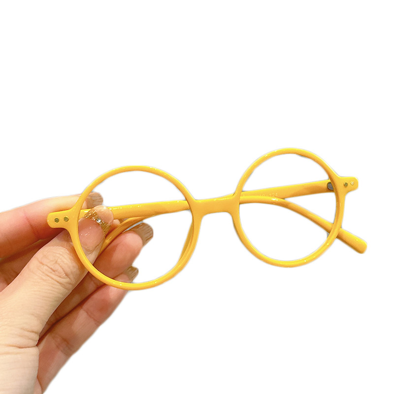 儿童眼镜框男女童个性装饰无镜片眼镜架宝宝可爱超萌圆形眼镜框架,淘宝优惠券,粉丝福利购,淘宝优惠卷