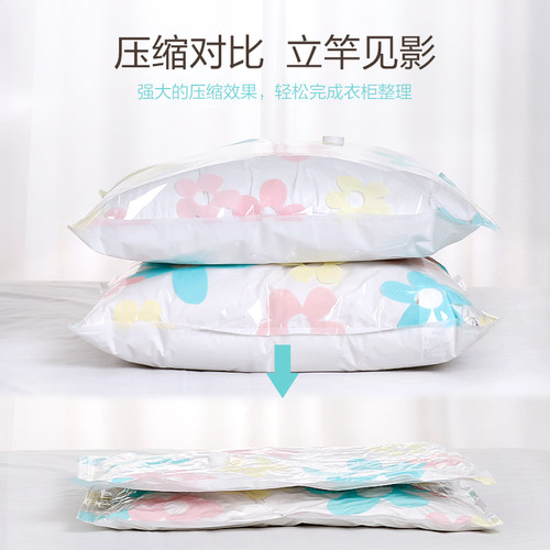 免抽空气加厚羽绒衣服真空压缩袋特大号套装棉被子中号棉袄收纳袋 - 图3