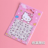 Детские мультяшные милые наклейки для ногтей для ногтей, водостойкие безопасные накладные ногти для принцессы