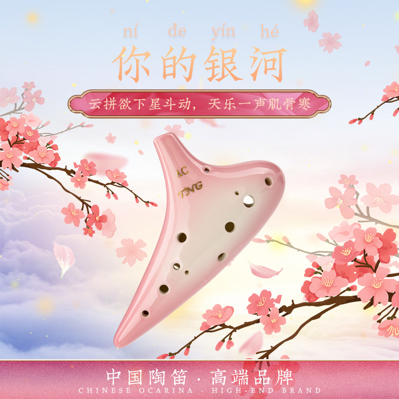 tng12孔十二孔ac初学入门专业陶笛 tng陶笛