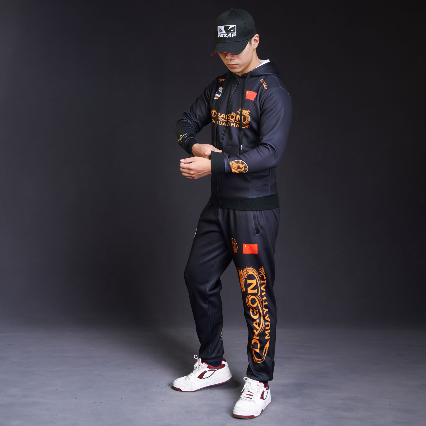 中国龙MMA搏击UFC长袖格斗运动卫衣男外套健身衣泰拳击播求武林风 - 图0