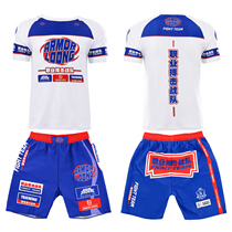 Career Pacing Suit Training Suit For Fitness Boxing Gym Speed Dry MMA Gfight Venom Sports Short Sleeve Shorts T