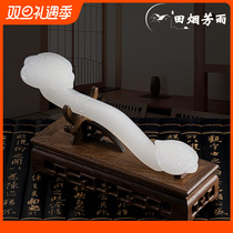 Cash-making natural jade Ruyi with Chinese style Living room Xuanguan Home TV wine cabinet Qiao relocating New residence Gift upscale