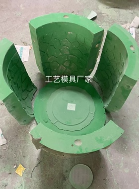 北欧风镁泥水泥花盆模具 圆形简约网红花钵模具 花盆玻璃钢模具