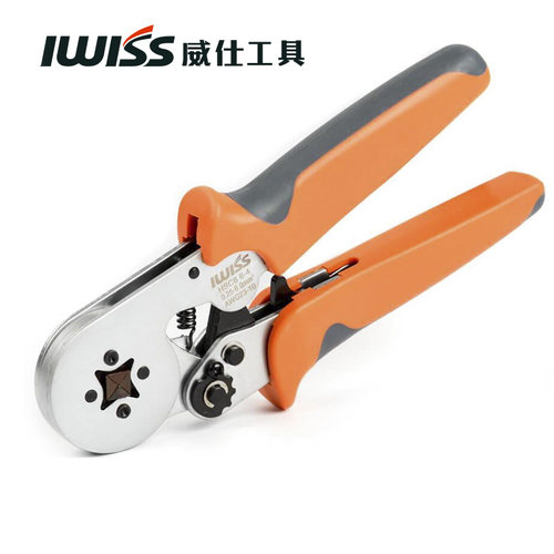 IWISS欧式管型绝缘端子压线钳针型 冷压端子压接钳4/6边型HSC86-6 - 图2