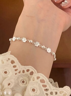 新中式超仙小桃灼灼手链女款2025新款小碎花朵闺蜜手饰礼物送女友