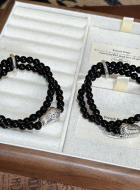 百财平安手串轻奢感转运手链男款生日纪念情侣新款