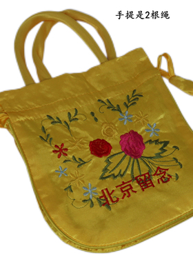 北京留念包刺绣花手拎包小抽女士