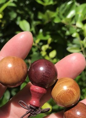 多彩男女款文玩檀香木佛珠手链