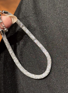 法式爆闪碎钻石钱袋子手链女款轻奢小众精致高级感2026年新款手饰