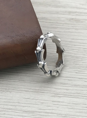 纯银戒指尾戒燕尾纹时尚欧美潮饰