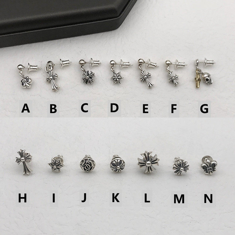 耳钉女S925纯银耳环个性时尚复古耳饰十字架耳钉男女耳坠欧美潮饰,淘宝优惠券,粉丝福利购,淘宝优惠卷