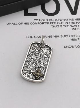 纯银金刚杵吊坠男女时尚复古潮饰