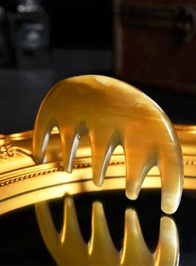 杨七七1把便携宽齿牛角梳（每款颜色都有区别，谨慎购买！）