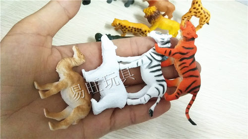 仿真小号橡胶野生农场动物模型老虎狮子玩具儿童认知教具玩具套装 - 图1