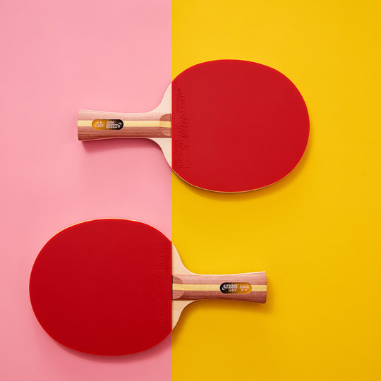 Double Happiness two-star children's table tennis racket for primary school students