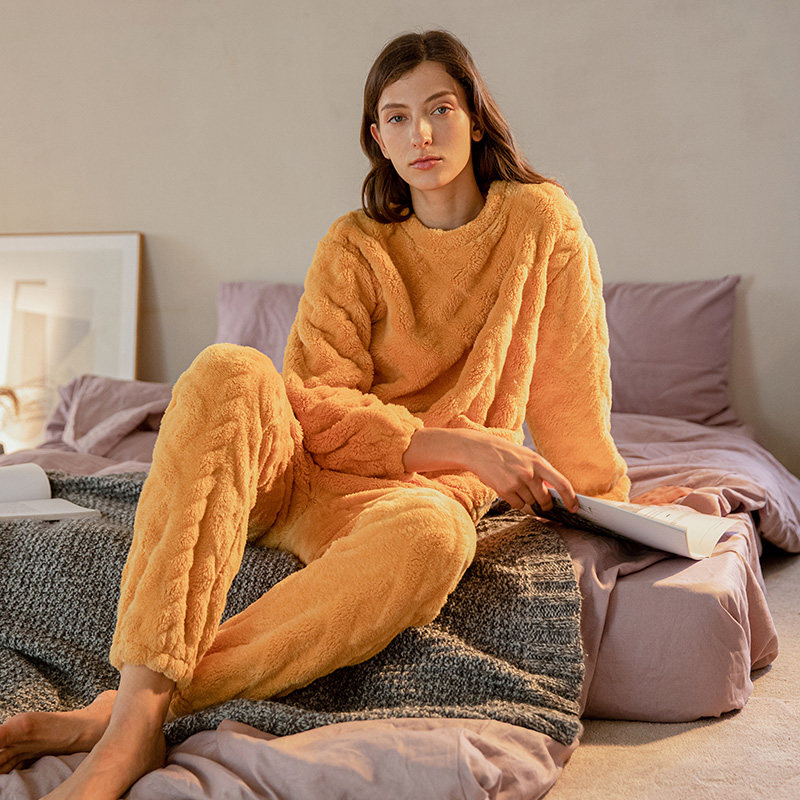 秋鹿【高级感】可外穿秋冬北极绒睡衣 秋鹿汕头睡衣/家居服套装