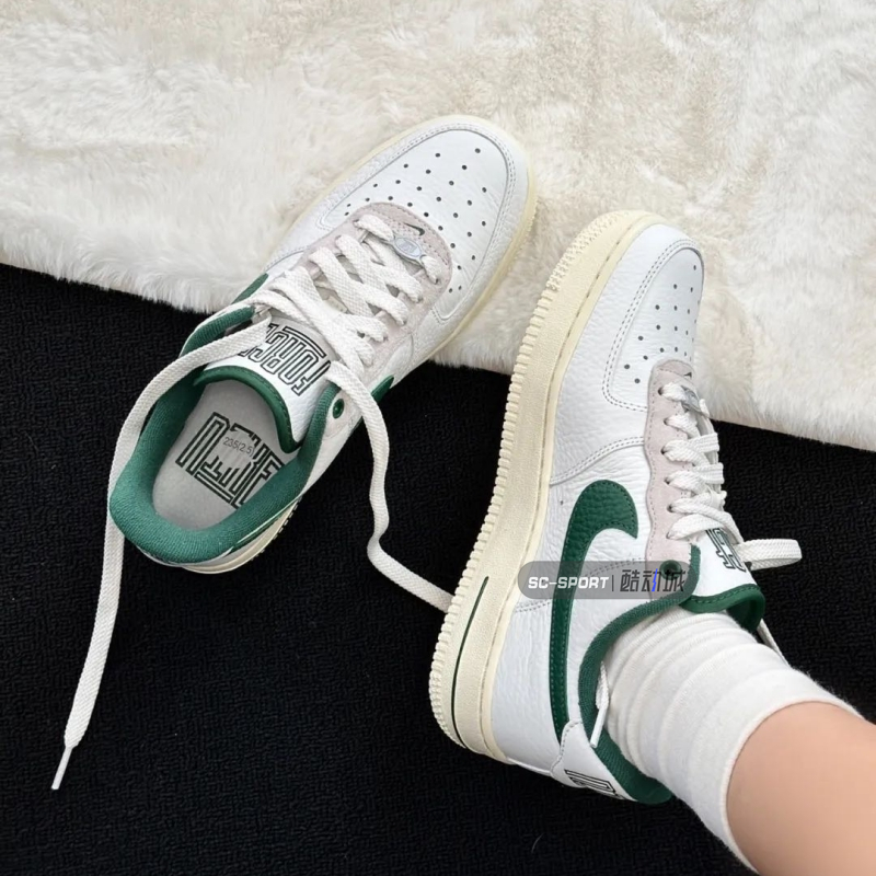 Nike耐克Air Force 1女空军一号复古休闲低帮小白板鞋 DR0148-102 - 图0