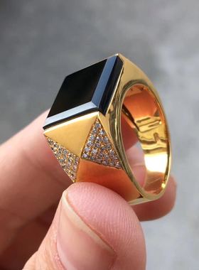 镶嵌墨翠裸石戒指特价促销