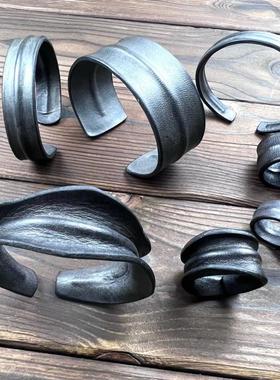 原创皮手链真皮情侣手环女复古