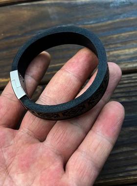 复古男女情侣款牛皮手环手镯