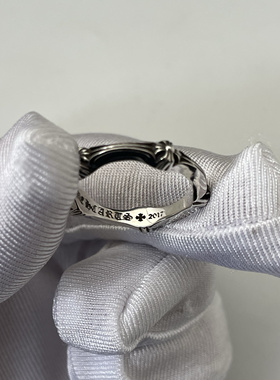 CH925纯银戒指十字花鱼骨男女款