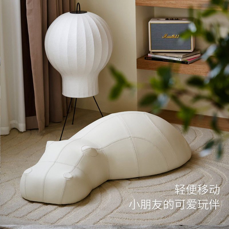 格度生活 河马动物坐墩休闲ins创意儿童懒人沙发客厅地上看书坐垫