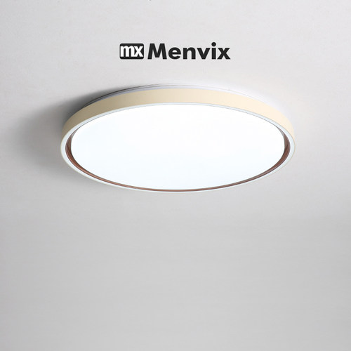 menvix全光谱护眼奶油风卧室灯法式中古房间新款书房客厅吸顶灯 - 图0