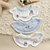 Летний тонкий брендовый детский слюнявчик для новорожденных, хлопковый марлевый мягкий нагрудник для младенца