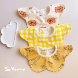 Детский слюнявчик, хлопковый демисезонный нагрудник для новорожденных