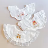 Летний тонкий марлевый брендовый детский слюнявчик для новорожденных, хлопковый мягкий нагрудник