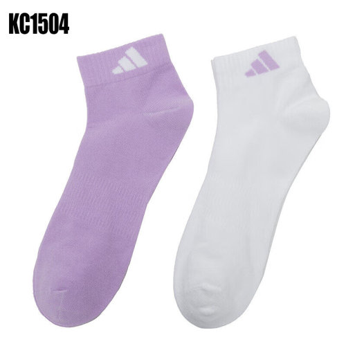 阿迪达斯男女LT ANKLE2双装薄款多彩短筒袜KF2492 JP1245 KC1504 - 图1