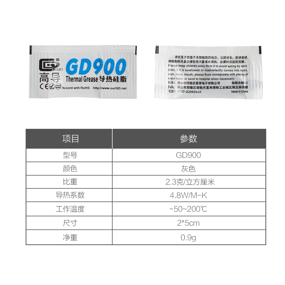 MUALPHA 高导GD900拓竹子导热硅脂3D打印机热端导热散热配件 - 图1