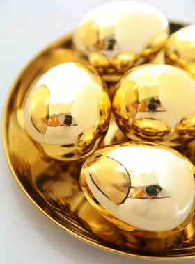 招财一盘金蛋金银满屋摆件纳财