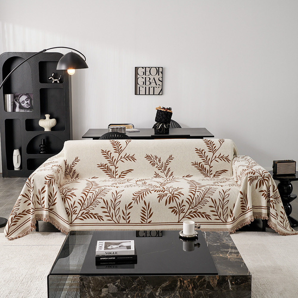 简约现代一片式雪尼尔沙发巾四季通用时尚防滑坐垫沙发套罩盖布巾,淘宝优惠券,粉丝福利购,淘宝优惠卷