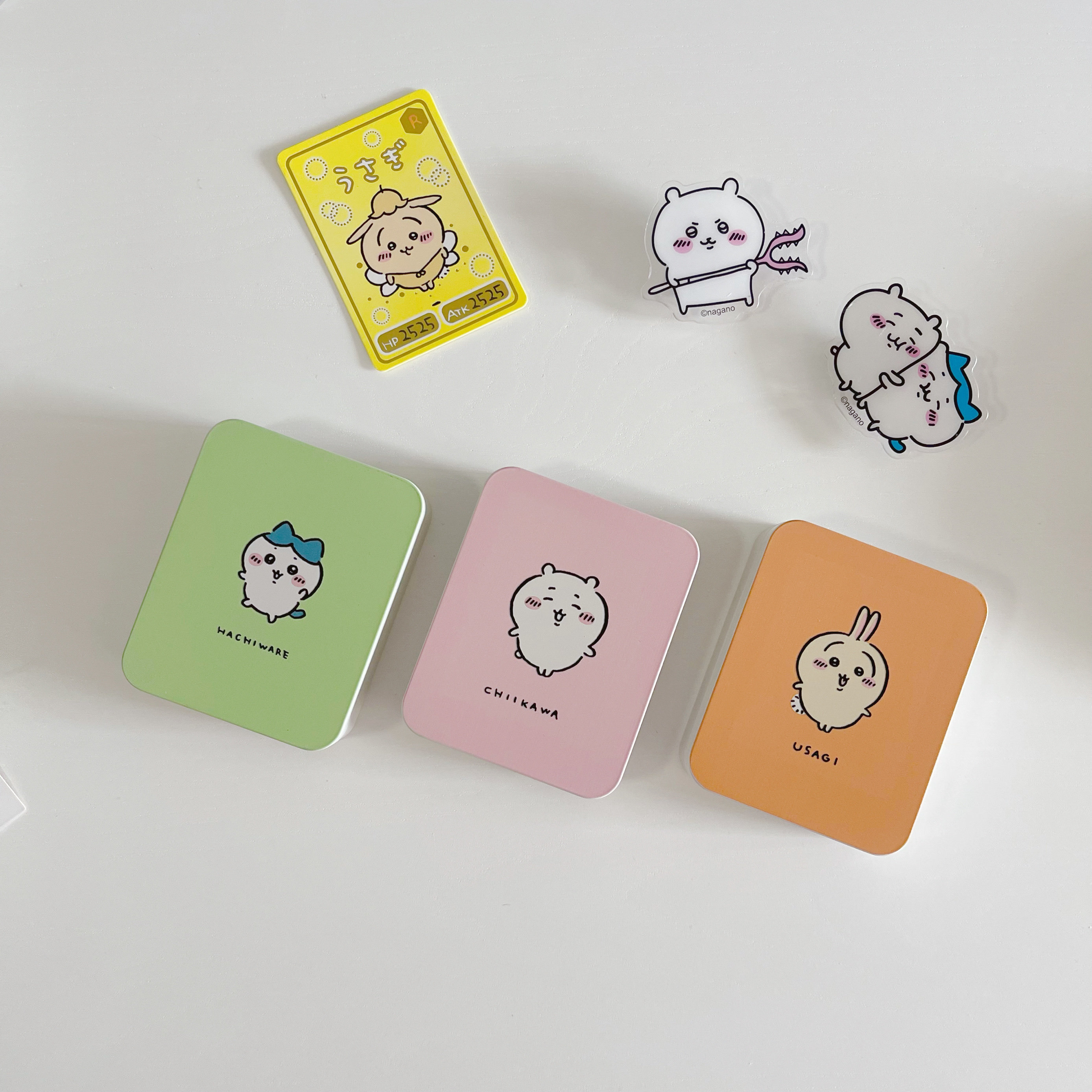 吉伊卡哇卡片收纳盒chiikawa可爱小巧马口铁收纳盒翻盖糖果礼品盒,淘宝优惠券,粉丝福利购,淘宝优惠卷