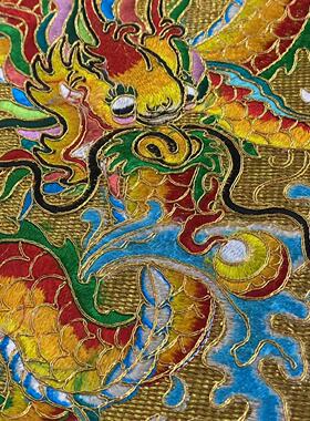 凤袍绣庄绣品金葱底戒定真香潮绣绣品家用通用装饰