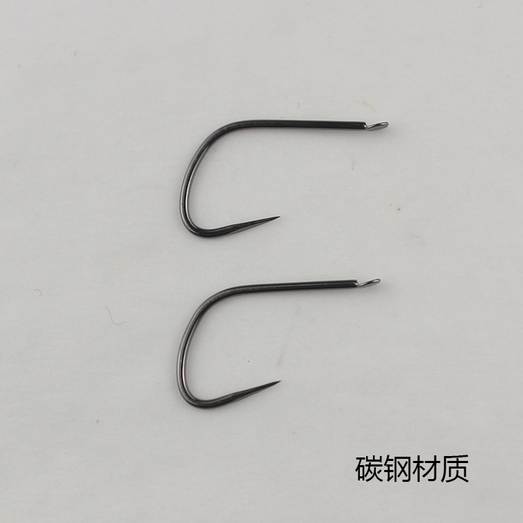 狼牙散装加强黑坑款碳钢无倒刺暴力飞磕抢鱼鲤鱼罗非钓钩渔具用品 - 图2