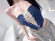 Eva Junjun Jiang sexy hot girl design strap lace denim elastic tube top women slim vest short top