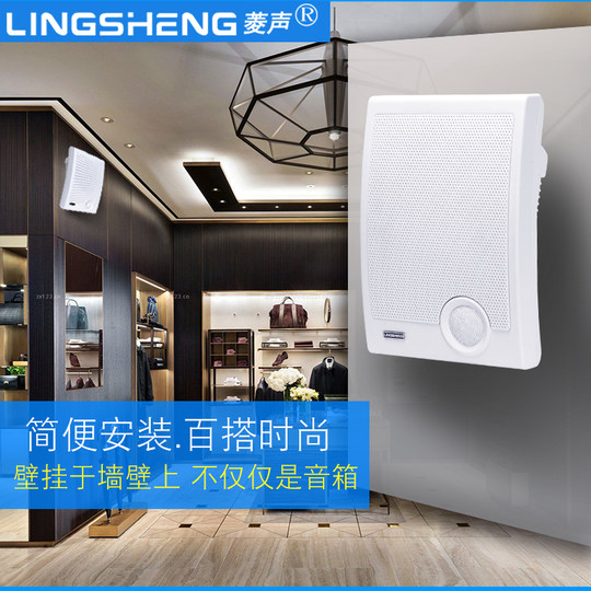 菱声定压壁挂音箱教室校园背景广播系统套装喇叭监控扬声器音响