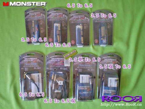 美国 原厂Mon-ster/怪-兽/魔-声 6.5母头 音频接头 镀金头单声道 - 图1