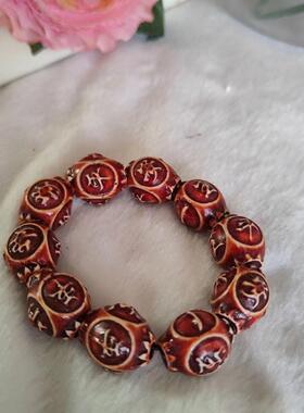 网红树脂挂饰雕刻一生平安复古转运佛珠 念珠厂家直销