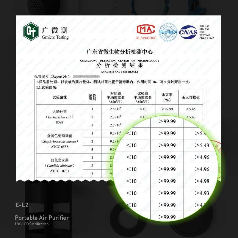 易事关怀UVC紫外线杀菌车载净化器空气消毒USB车载空气净化器直销