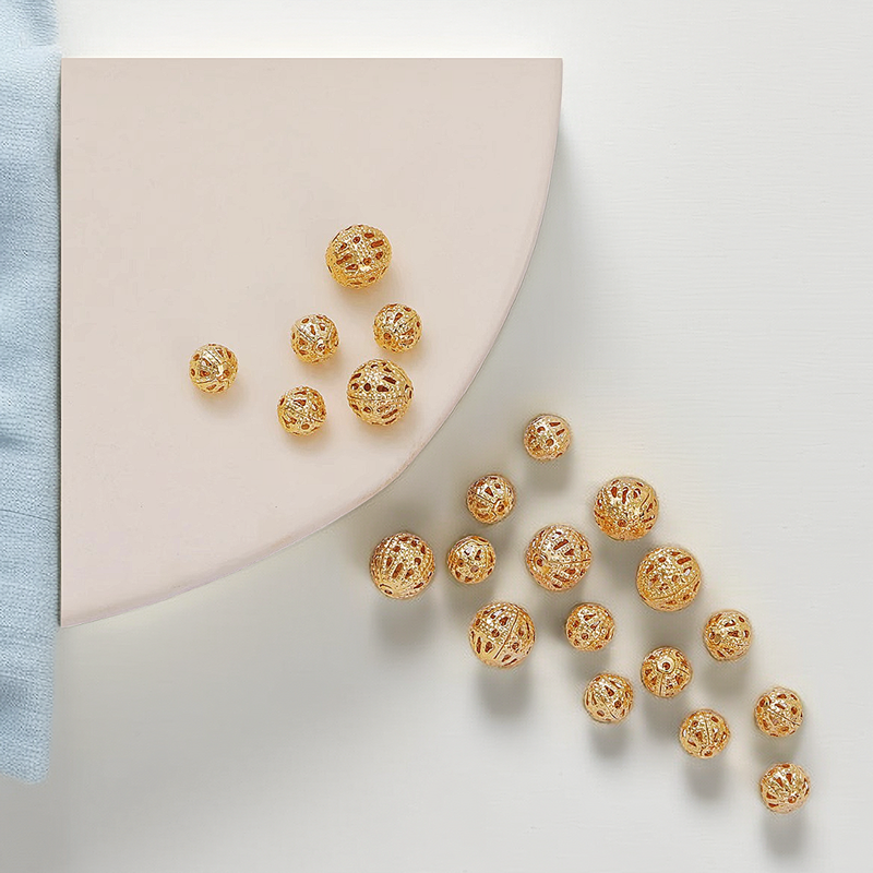 散珠子镂空花球配饰隔珠diy手工自制项链手链流苏耳饰品材料配件,淘宝优惠券,粉丝福利购,淘宝优惠卷