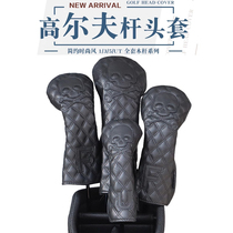 Skull Skull HELLO NRC GOLF WOOD ROD SLEEVE FINE EMBROIDERED WATERPROOF PU CLUB SLEEVE BALL HEAD PROTECTIVE SLEEVE