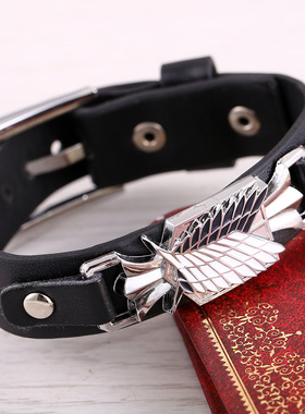 动漫标志手镯手环皮手链