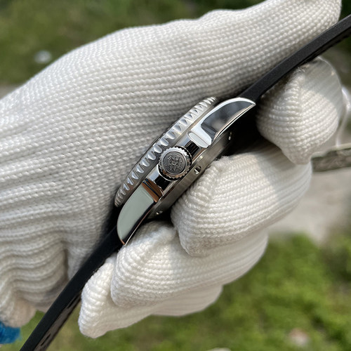 STEELDIVE钢潜定制潜水手表日本全自动机械夜光绿水鬼男商务军表 - 图0