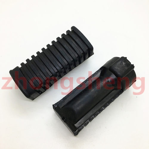 建设雅马哈弯梁摩托车 JYM110-A 福发 F8 易发 E8 前脚踏胶脚蹬胶 - 图2