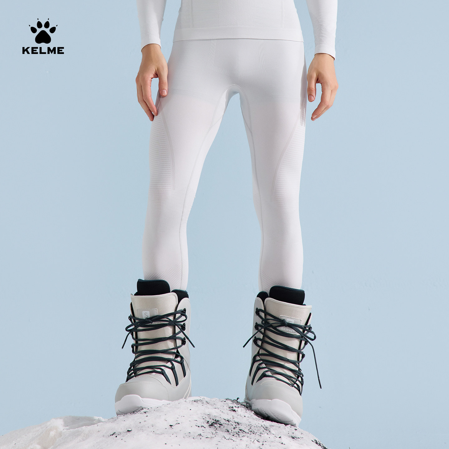 KELME卡尔美运动速干裤男秋冬针织滑雪户外训练女保暖打底压缩裤,淘宝优惠券,粉丝福利购,淘宝优惠卷